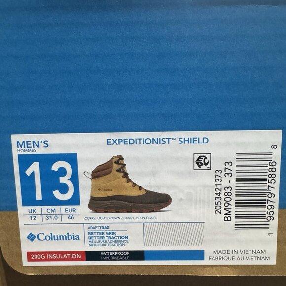 Columbia Mens Expeditionist Shield Waterproof Boots Size 13 M main image 6